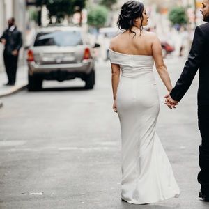 Missguided long white maxi dress